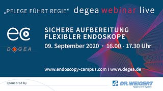 DEGEA Webinar  Sichere Aufbereitung flexibler Endoskope [upl. by Ahcire443]