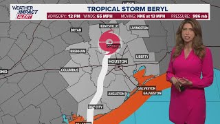 Tracking Hurricane Beryl  Timeline [upl. by Htepsle216]