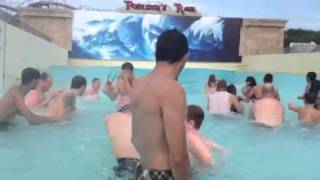 Poseidons Rage wave pool at Mt Olympus in Wisconsin Dells [upl. by Drisko]