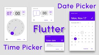 Date and Time Picker in Flutter  Tutorial [upl. by Merc]