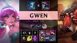 Gwen Top vs ChoGath Triple Kill Godlike  NA Diamond Patch 1423 [upl. by Daegal13]