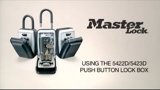 Master Lock 5422D amp 5423D Push Button Key Safes [upl. by Seyler]