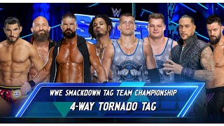 FATAL 4 WAY TAG TEAM MATCH FOR THE SMACKDOWN TAG TEAM CHAMPIONSHIP [upl. by Horace656]