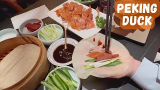 Traditional PEKING DUCK tableside carving Authentic experience at Imperial Treasure [upl. by Lida850]