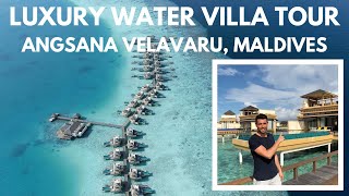 Luxury Water Villa Tour in The Maldives at Angsana Velavaru Resort [upl. by Acenom]