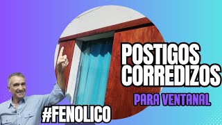 Cómo hacer un postigo corredizo para ventanal CON FENOLICO [upl. by Carol]