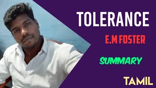 The Tolerance summary in Tamil by E m Foster  Tolerance  Forster [upl. by Moya]