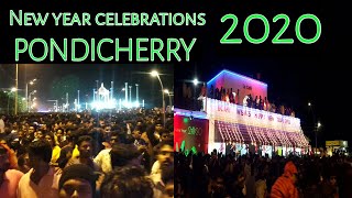 New year celebrations 2020 Pondicherry l Rock Beach l Weekend food amp travel [upl. by Anivek704]