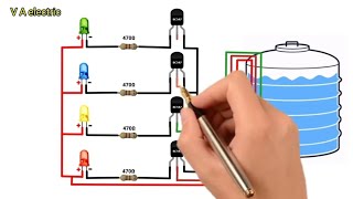 Water level indicator kaise banaye  Water level indicator circuit trending electrical [upl. by Handal]