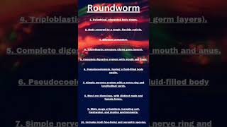 learn with mephylum nematylhelminthesroundworm characters shorts ytshorts [upl. by Nets]