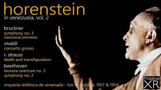 HORENSTEIN Bruckner Symphony No 3 Venezuela SO 1957  Pristine PASC717 [upl. by Makell]