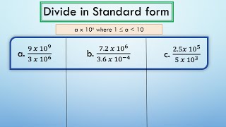 Divide in Standard Form [upl. by Mcgee]