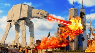 Realistic STAR WARS ATAT Destruction 😱 Teardown [upl. by Akaenahs929]