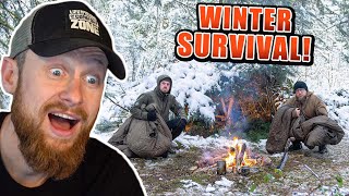 SURVIVAL CHALLENGE bei 5°C  Naturensöhne gehen mit 5 Gegenständen in den Schnee  Fritz Meinecke [upl. by Estel]