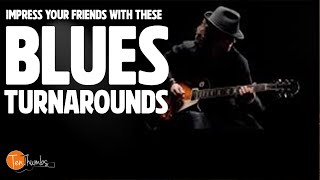 Five Blues Turnarounds to Sound like a Pro  Guitar [upl. by Drofxer46]