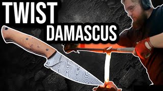 Forging a TWIST DAMASCUS Hunting Knife  Martin Huber Knives [upl. by Andromeda]