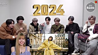 BTS Reaction to Lisa quotMy Only wishquot 😄 Cover by Britney Spears New year 🎊 2024 [upl. by Sitoiganap534]