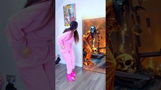 Very Scary Mirror On Halloween 🎃 katebrush shorts viral halloween [upl. by Fillender]