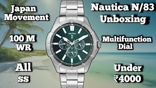 Nautica N83 Multifunction Watch Unboxing 📦  Ultimate Budget Watch🔥  Under ₹4000 [upl. by Raimund107]