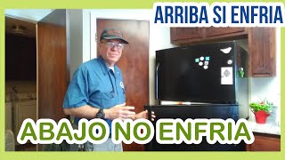 🤔 NEVERA de DOS puertas NO ENFRiA abajo 💪 COMPROBACION PASO A PASO  SOLUCION [upl. by Sophia]