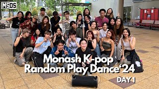 MSDS Kpop Random Play Dance24  Day 1  Monash University Malaysia [upl. by Nickie]