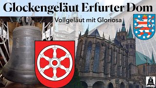 Erfurt D Die Glocken des kath Doms St Marien Vollgeläut und Gloriosa [upl. by Tnarb]