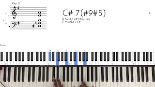 b5736  Jazz Gospel Chord Progression  Piano Tutorial [upl. by Amalberga]