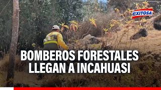 🔴🔵Incendio forestal en Incahuasi Bomberos forestales del Sernanp llegan para combatir siniestro [upl. by Lobiv459]