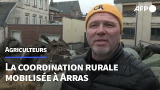 Agriculteurs fumier déversé devant la préfecture du PasdeCalais  AFP Images [upl. by Eelytsirk74]