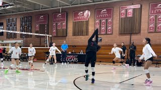 Sienna Rivera 3  Carondelet Vs Monte Vista  High School Frosh Volleyball [upl. by Eoj]