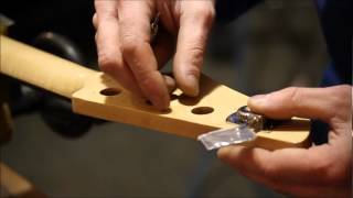 How to install tuning machines in your bass guitar [upl. by Twitt]