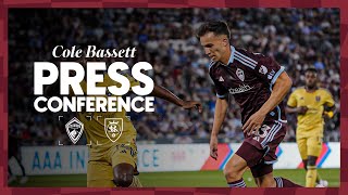 Press Conference  Cole Bassett on one goal two assist performance to win Rocky Mountain Cup [upl. by Amliv]