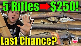 50 LeeEnfield Rifles 📦 Milsurp Unboxing Century Arms DP No1 Enfield Ishapore Military Surplus [upl. by Barna]