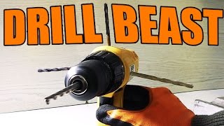 CORDLESS DRILL vs DRILL PRESS  How to build a multiangle drill machine [upl. by Ellenor264]