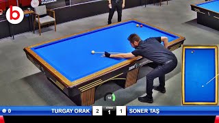 TURGAY ORAK vs SONER TAŞ  TÜRKİYE 3 Cushion Billiards Championship Stage 1 A 2024 ANKARA [upl. by Abihsot800]