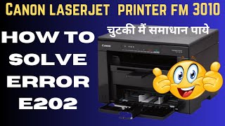 canon laserjet printer 3010 error code e202how to solve canon 3010 error solutions [upl. by Johann]