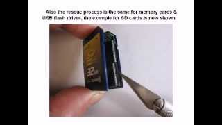 data recovery from SD memory card and USB flash drive when formatting or repair are unsuccessful [upl. by Strander942]