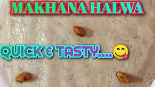 MAKHANA HALWA  RICH IN CALCIUM AND PROTEIN [upl. by Westfahl]