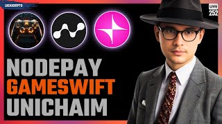 AIRDROPS DE HOJE NODEPAY GAMESWIFT E UNICHAIM [upl. by Ahseihs796]