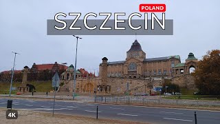 Szczecin Poland 🇵🇱 Autumn Day Walk  4k 60fps  Walking Tour [upl. by Maloney989]