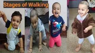 Stages of walking My 10month baby learning walkingmiggi baby [upl. by Asenad791]