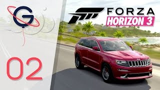 FORZA HORIZON 3 FR 2  CrossCountry en GRAND CHEROKEE SRT [upl. by Ellevehc]