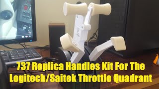 737 Replica Handles Kit for The LogitechSaitek Throttle Quadrant  Review and Giveaway [upl. by Tenn]