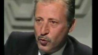 Intervista A Paolo Borsellino  Tsi Televisione Svizzera 1992 completo [upl. by Macdermot]