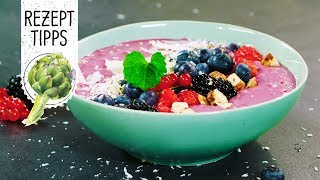 Vitaminreiche FrühstücksSmoothieBowl mit süßen Beeren  Volmary RezeptTipps [upl. by Aniraz]