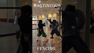 Continuous Sparring martialarts swordsmanship sword swordfighting hema fencing [upl. by Sitto]