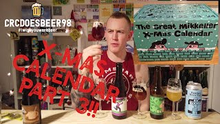 THE GREAT MIKKELLER XMAS CALENDAR Part 3  December 9th12th  CRCDOESBEER98  REVIEW [upl. by Farrel]