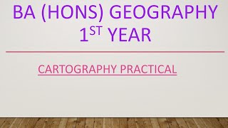 Geography Cartography Practical file BABSc HONS 1st Year [upl. by Saimerej708]