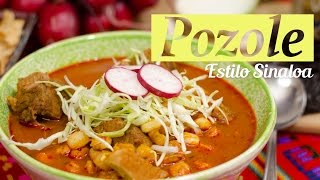 CÓMO HACER POZOLE ROJO ESTILO SINALOA 🍜🌶  Recién Cocinados [upl. by Odlaner516]