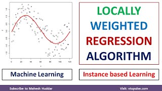 Locally Weighted Regression Algorithm Instancebased learning Machine Learning by Dr Mahesh Huddar [upl. by Franckot188]